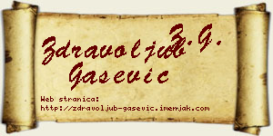 Zdravoljub Gašević vizit kartica